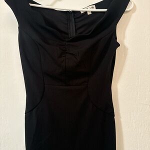 Black dress with zipper on back